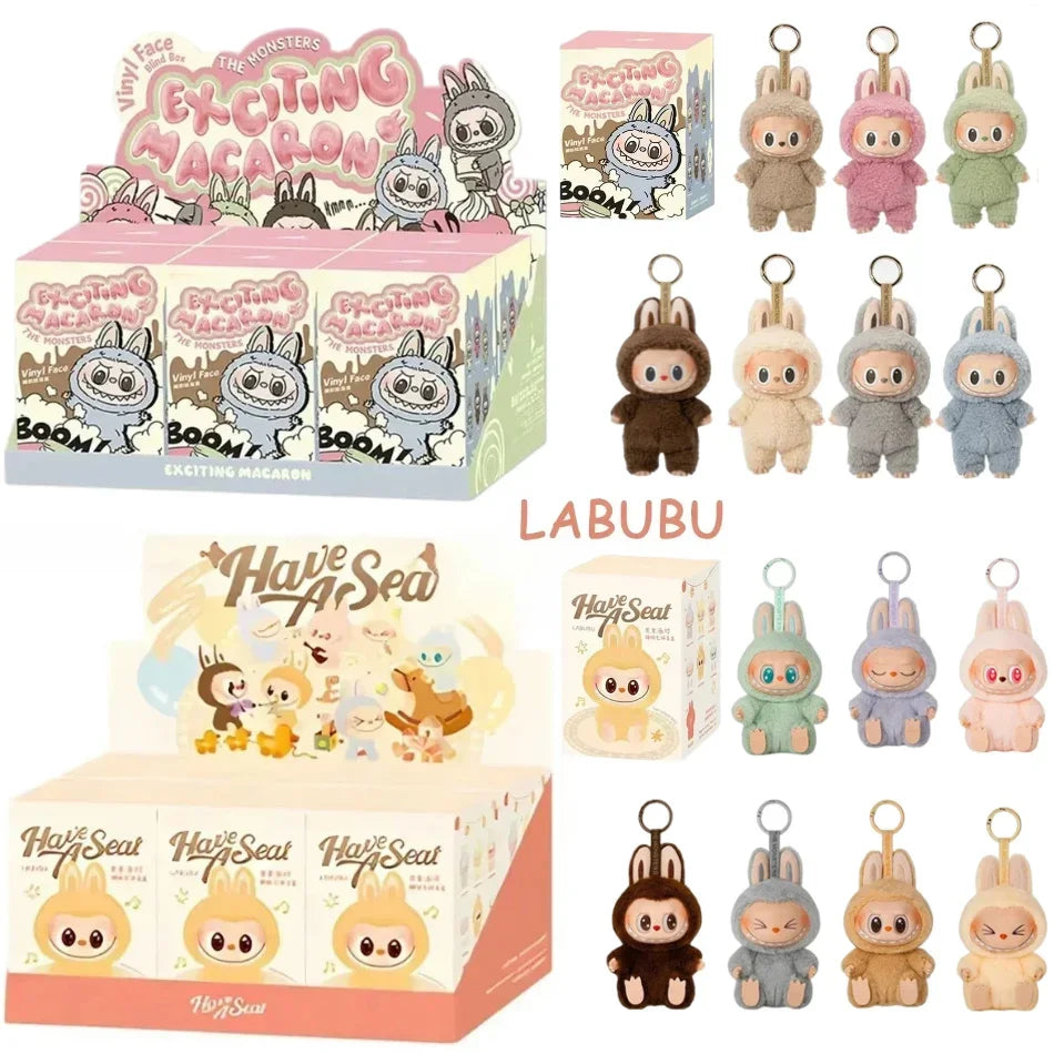 Labubu Keychain Collection - Authentic 15cm Plush Pendant | Big Into Energy Series